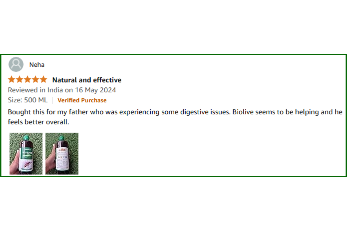 Customer Reviews of Biolive